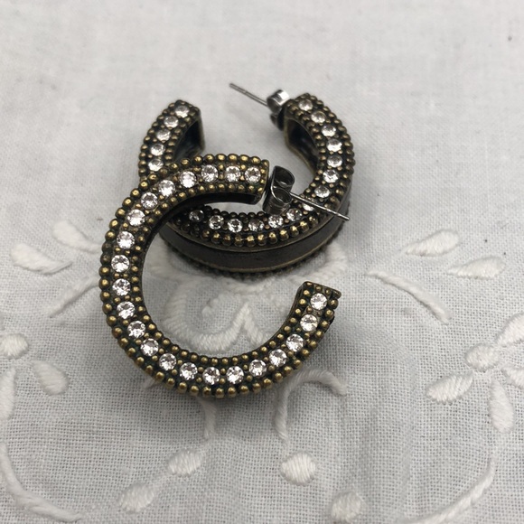 Silpada KR ‘Leather Together’ Brass Leather Necklace, Cuff and Hoop Earrings - Picture 9 of 12